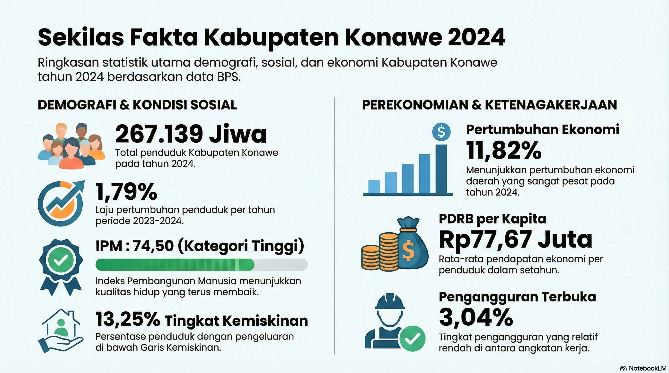 Fakta Statistik Kabupaten Konawe Berdasarkan Data Statistik 2025